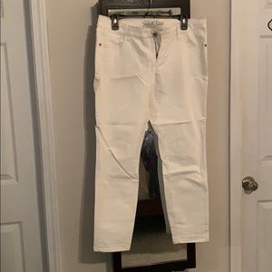 Old Navy Rockstar white pants
